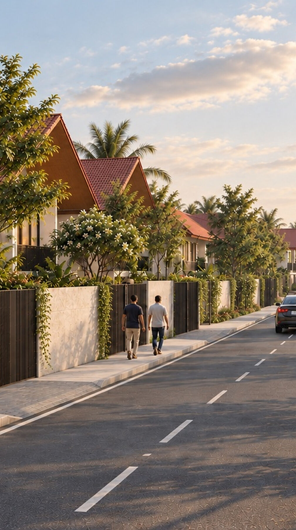 Spacious roads at Gayatri Enclave